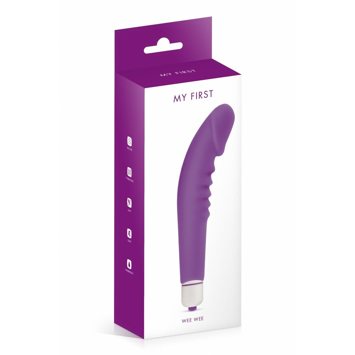 Vibrator My First Purple Silicone-1