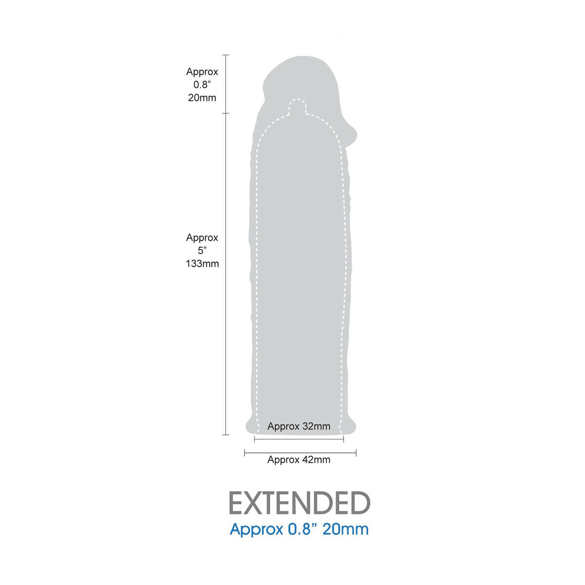 Penis cover NMC Length extender Black Ø 5 cm-3