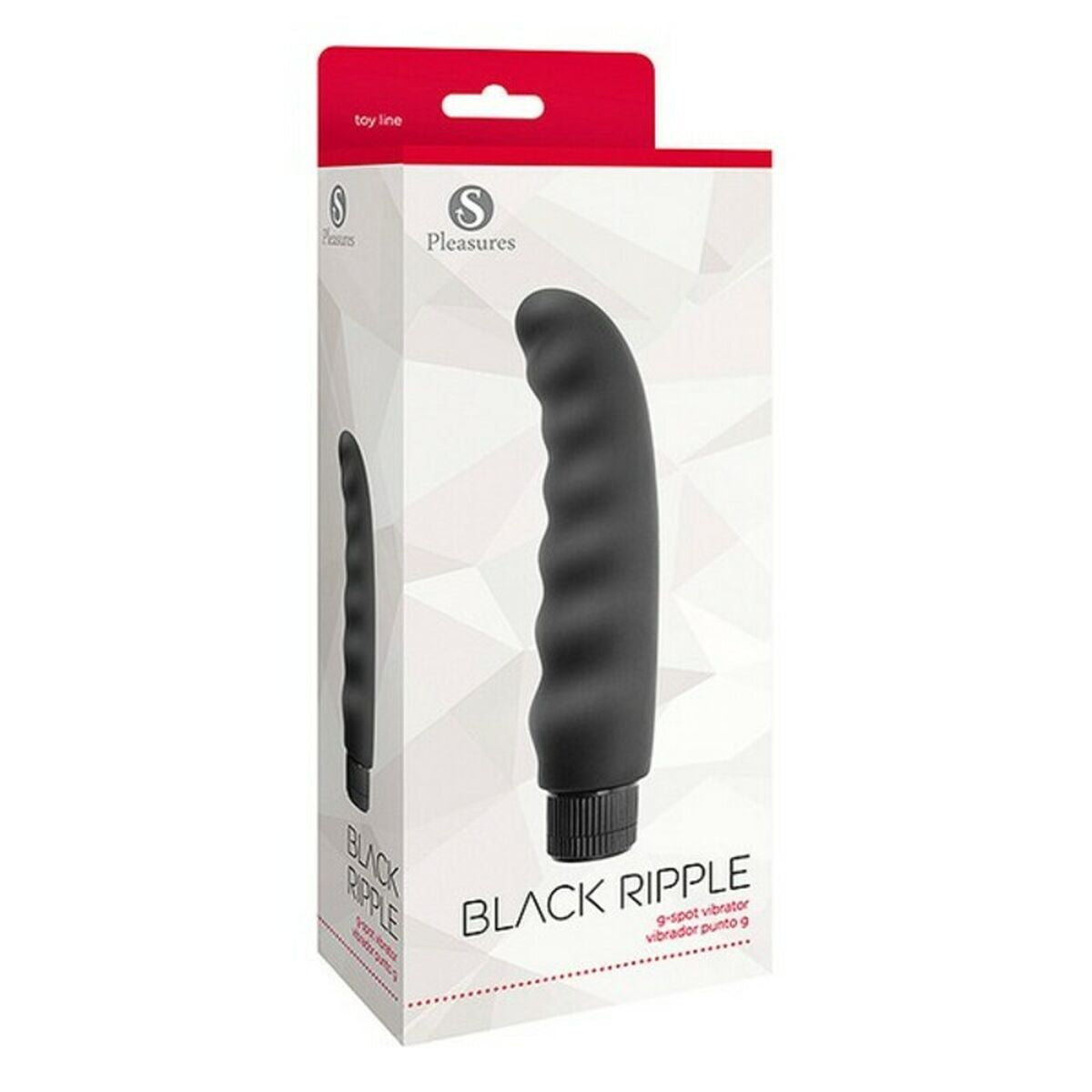 Vibrator S Pleasures Ripple Black Black-1