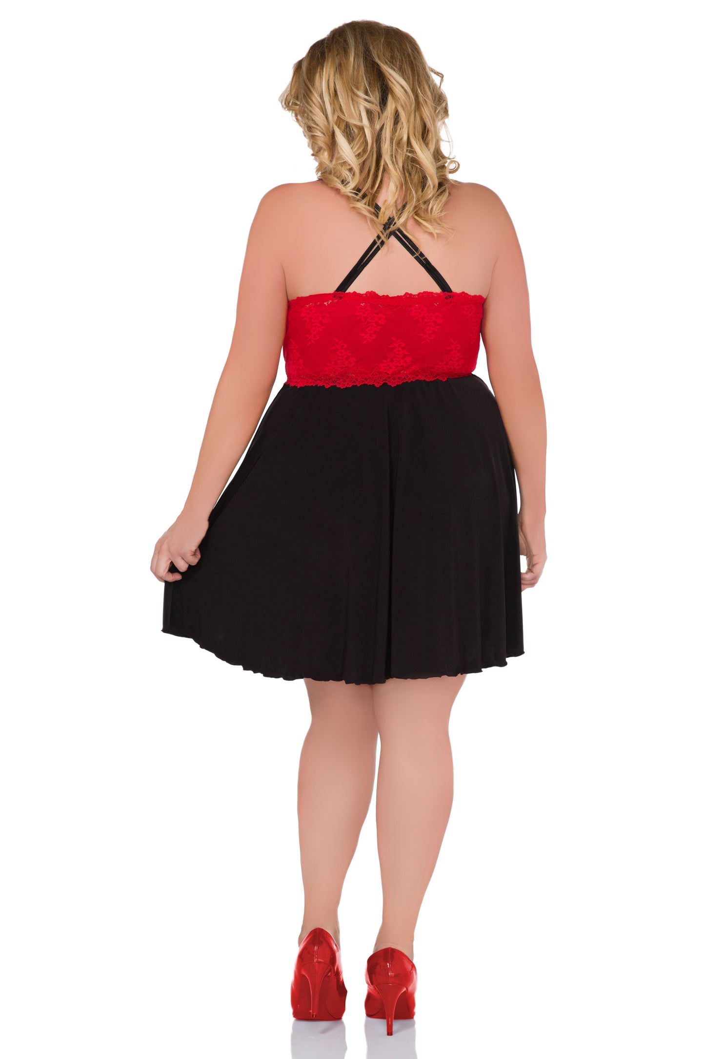 black/red chemise Z/5036 - 54/56-1