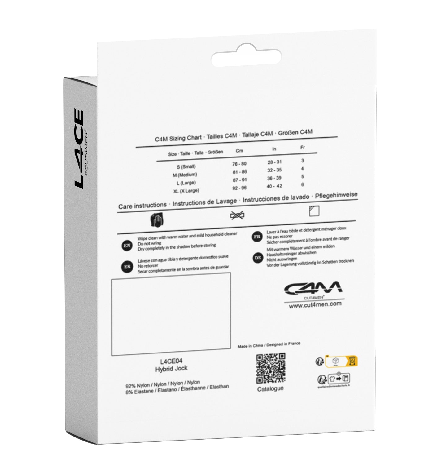 black Jockstrap Capri L4CE04 - XL-7