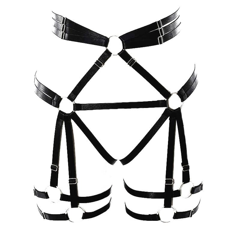 Elastic Personality Three-in-one Harness Underwear