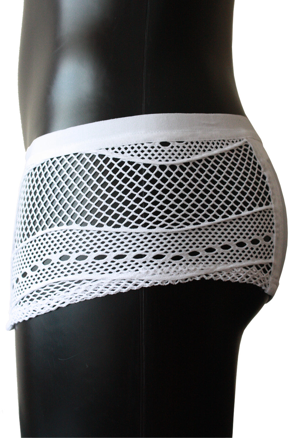 white Mini Pants Visible Man S by Look Me-3