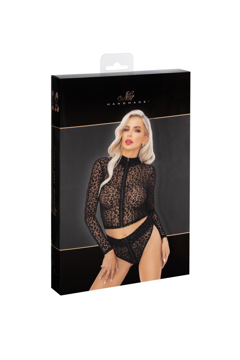 F289 Leopard flock Top - 3XL-5