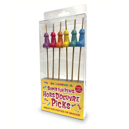Super Fun Penis Hor D'oeuvre's Picks 6-Piece Set-0
