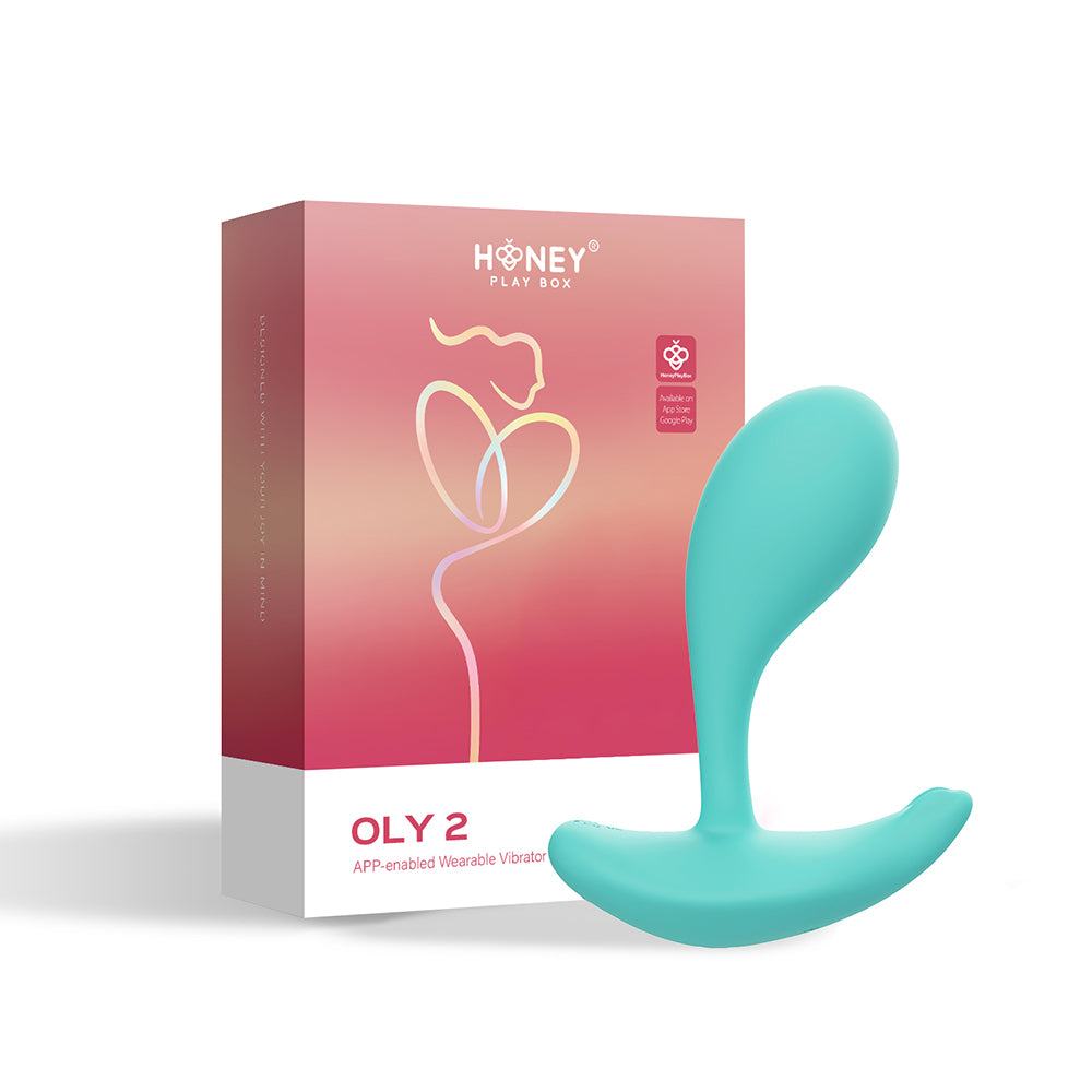 Honey Play Box Oly 2 Pressure Sensing App-Enabled Wearable Vibrator Blue-0