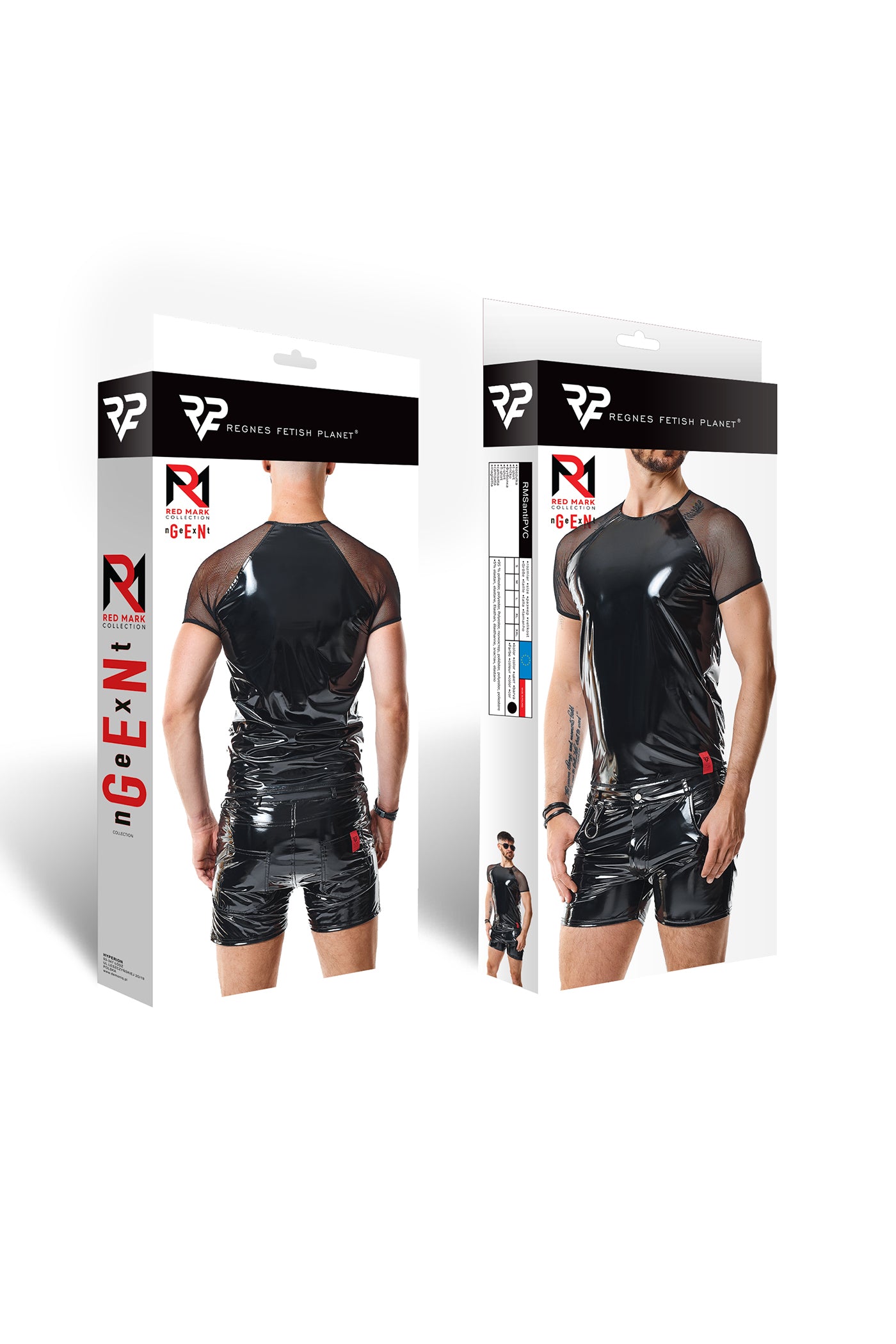 black PVC T-Shirt RMSanti - 2XL-7