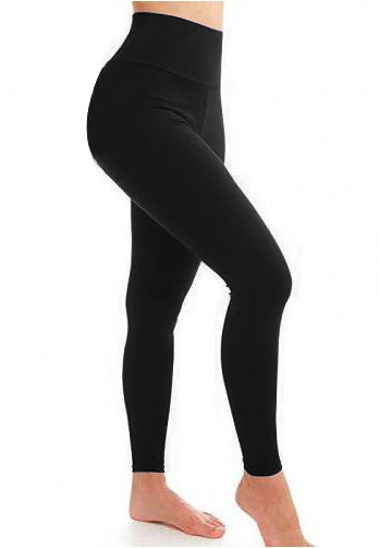 Crazy Chick Women High Waist Black Ladies Cotton Leggings-0
