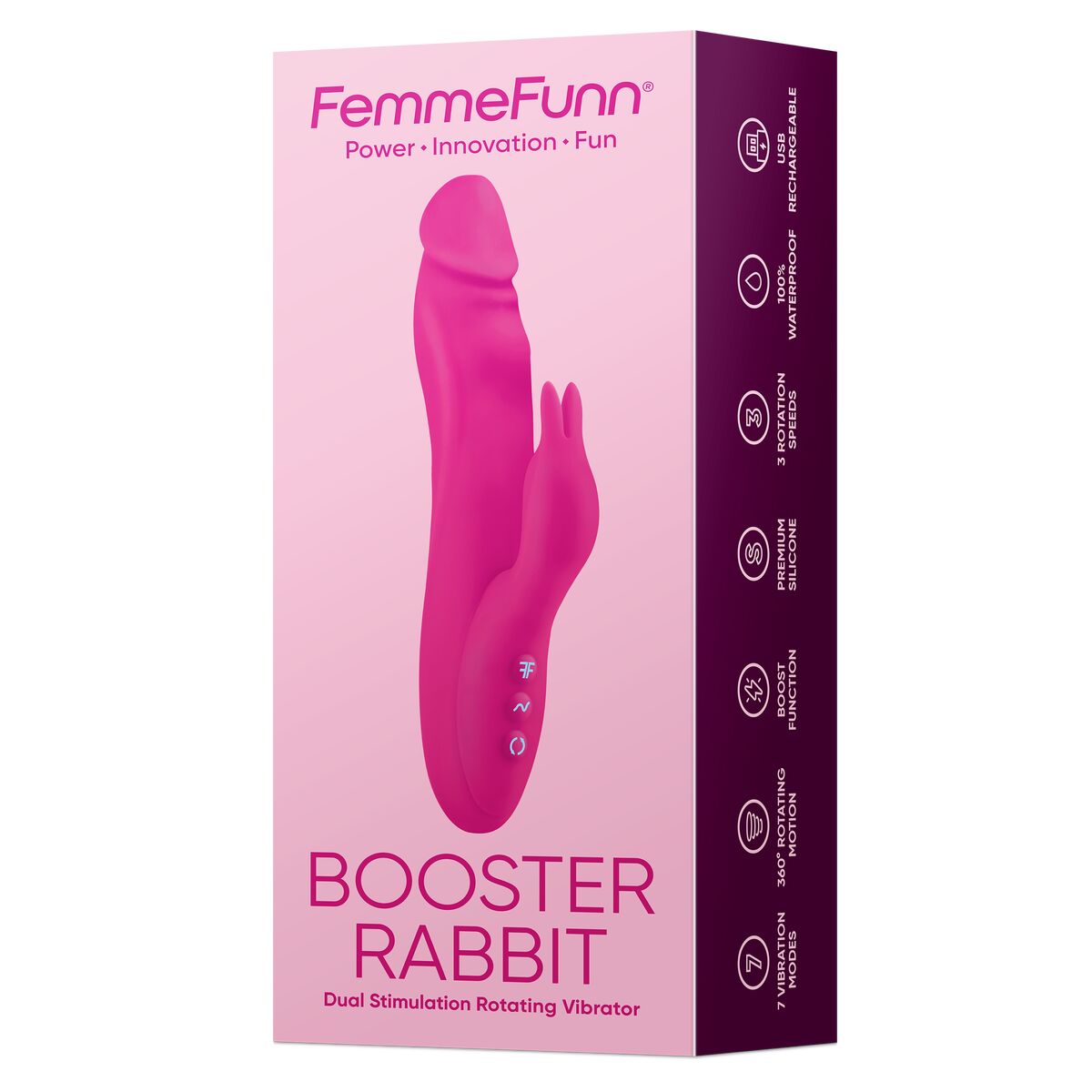 G-Spot Vibrator FemmeFunn Rabbit Pink-10