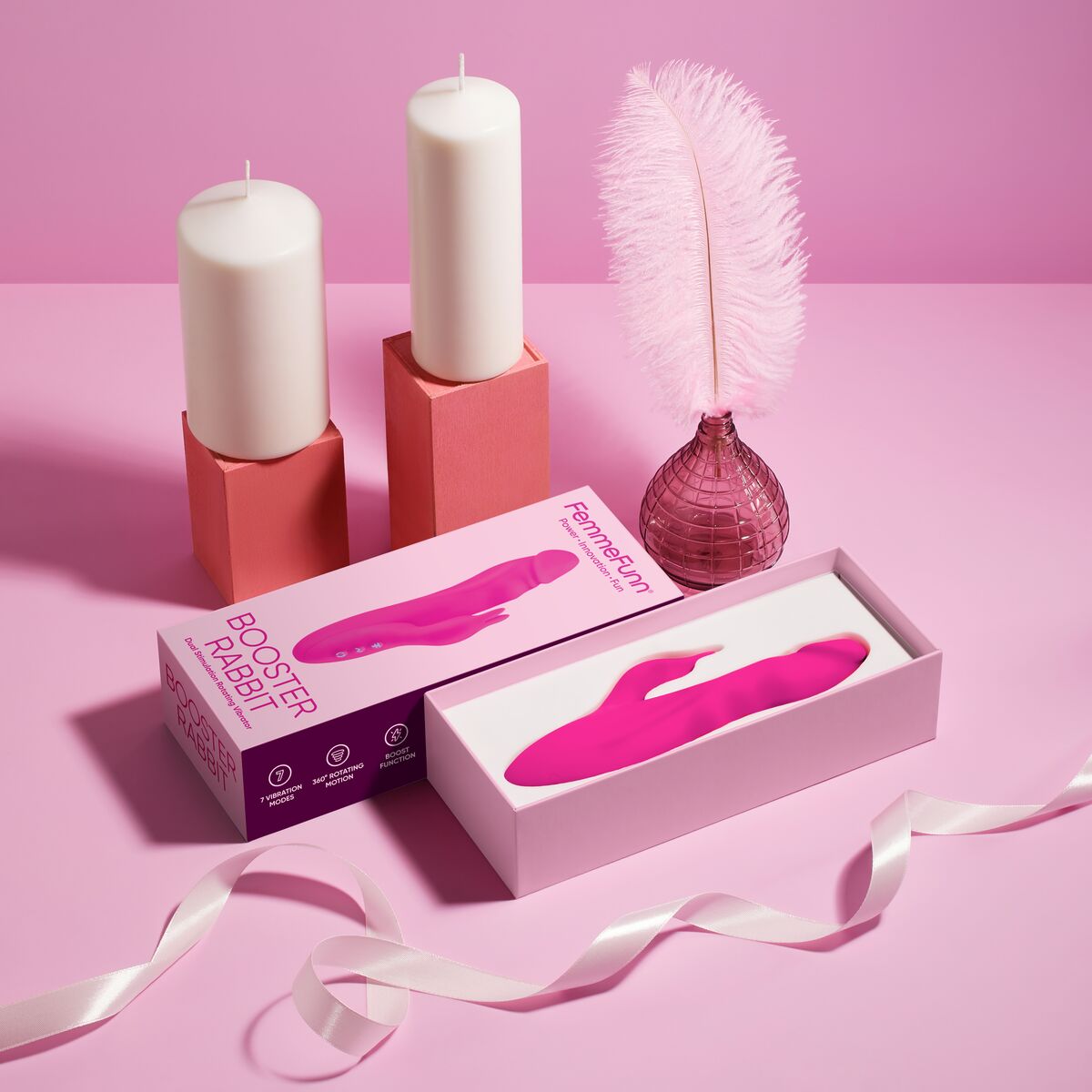 G-Spot Vibrator FemmeFunn Rabbit Pink-6