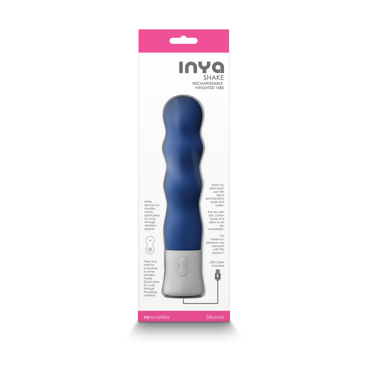Vibrator NS Novelties Inya Blue-3