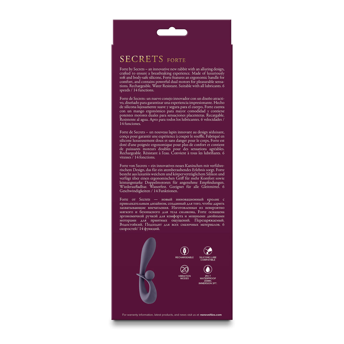 Vibrator NS Novelties Secrets Grey-2
