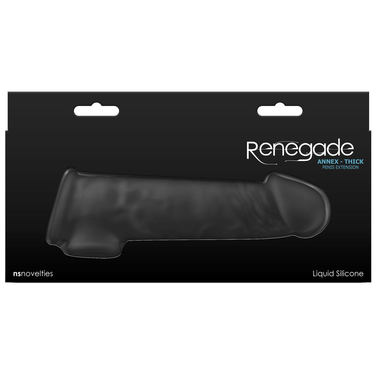 Penis cover NS Novelties Renegade Black 18,6 x 4,3 x 5,5 cm-2