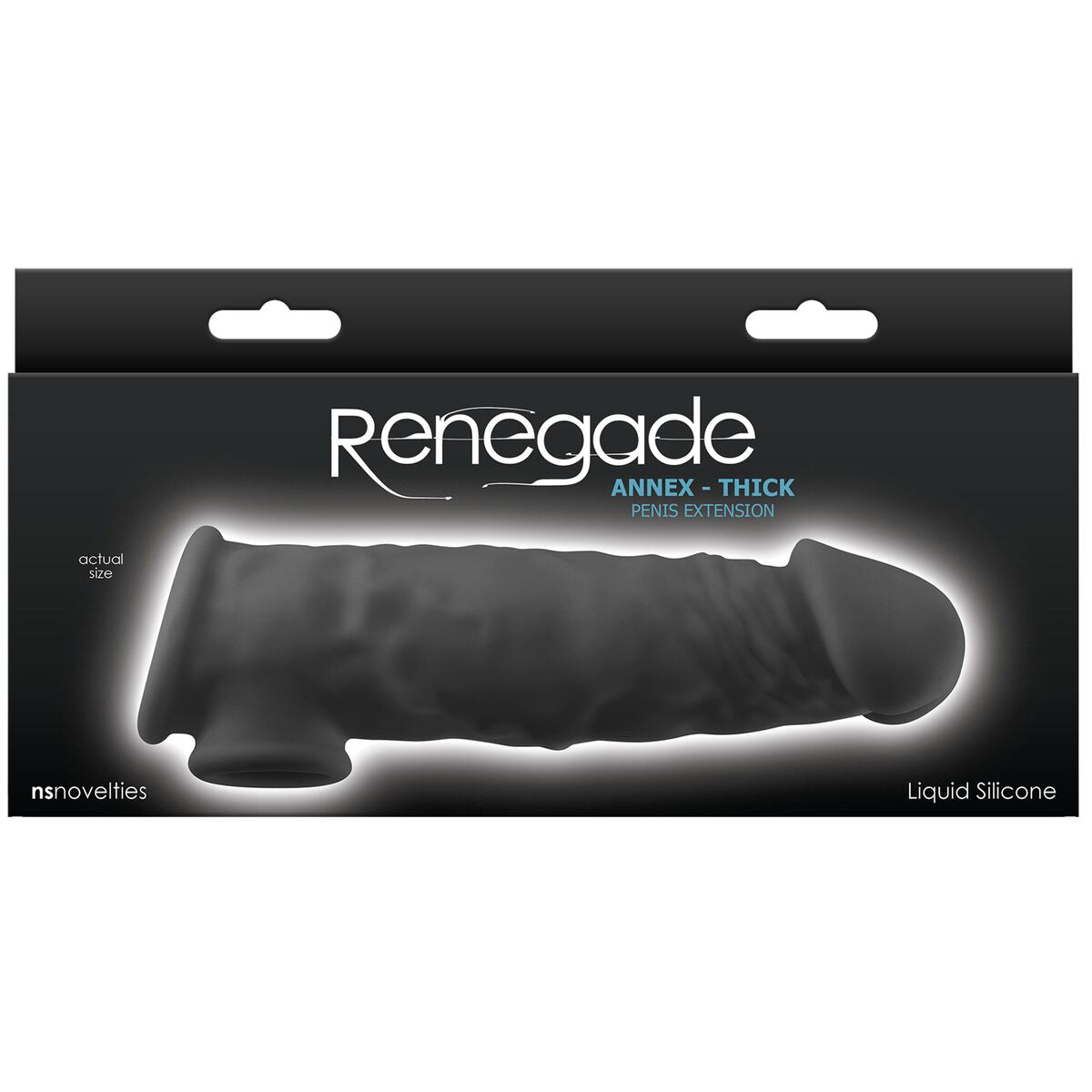 Penis cover NS Novelties Renegade Black 18,6 x 4,3 x 5,5 cm-1
