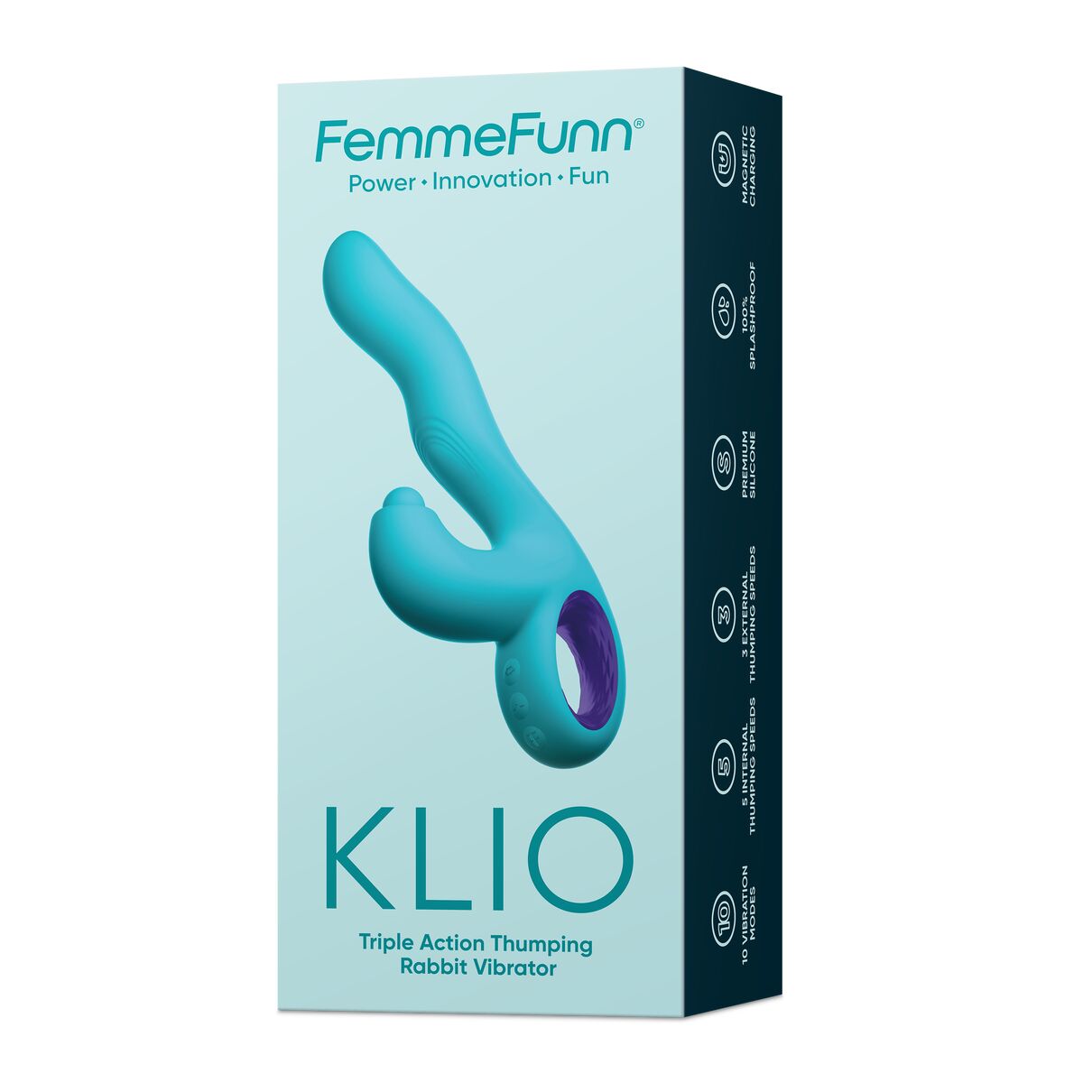 G-Spot Vibrator FemmeFunn Klio Blue-5