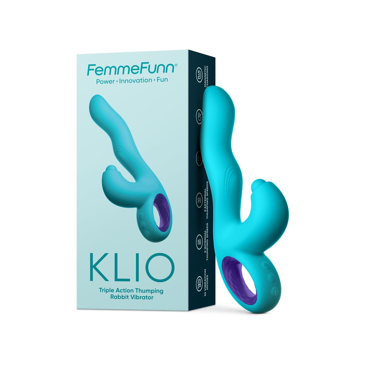 G-Spot Vibrator FemmeFunn Klio Blue-14