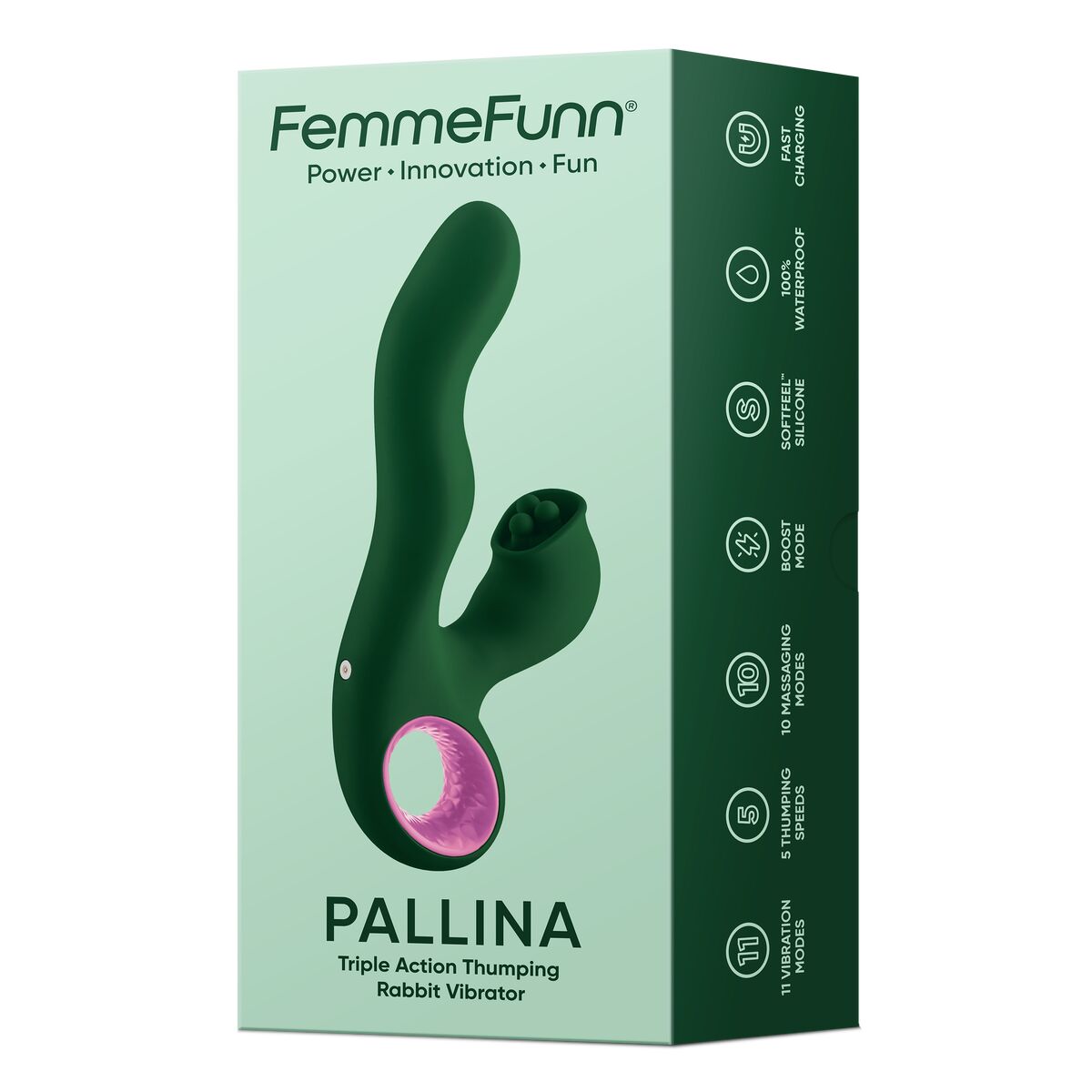 G-Spot Vibrator FemmeFunn Green-1