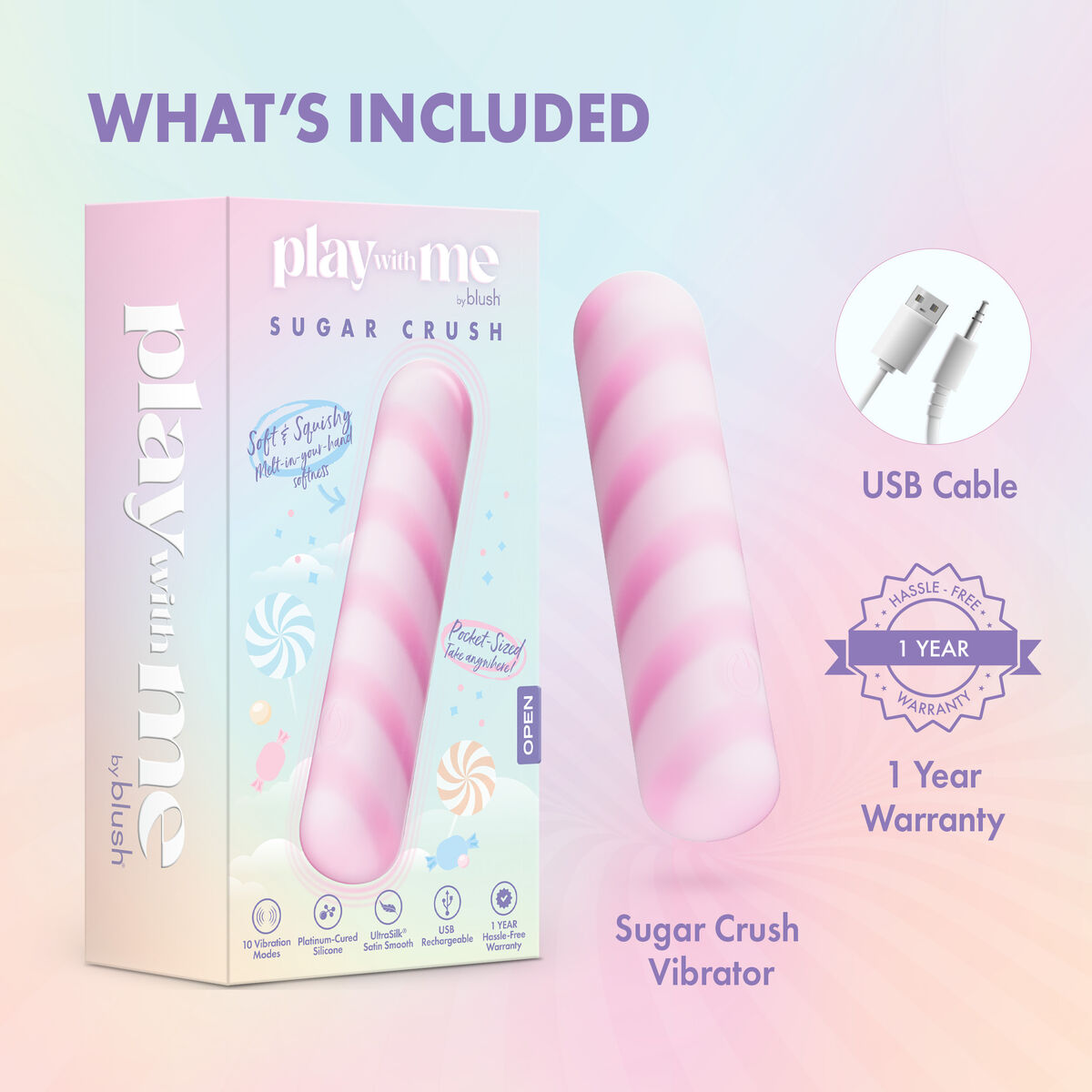 Bullet Vibrator Blush Play with me Pink-9