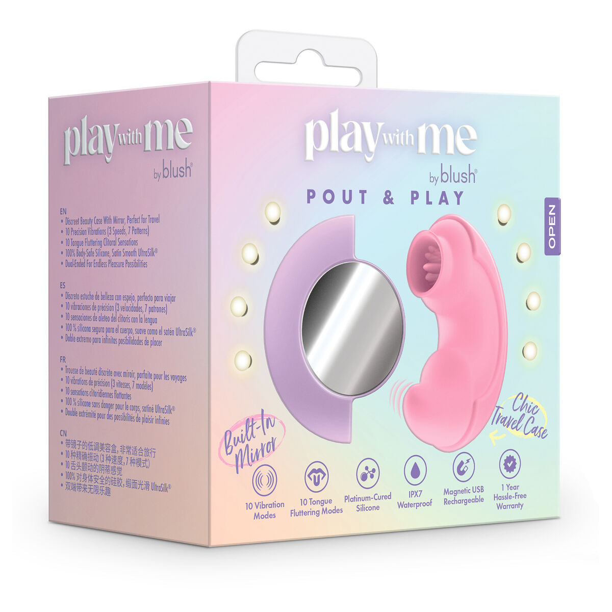 Clitoris Suction Stimulator Blush Play with me Pink-1
