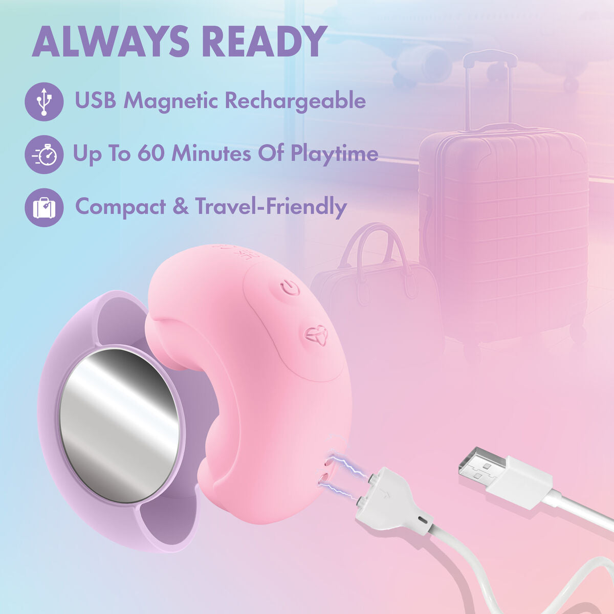 Clitoris Suction Stimulator Blush Play with me Pink-11