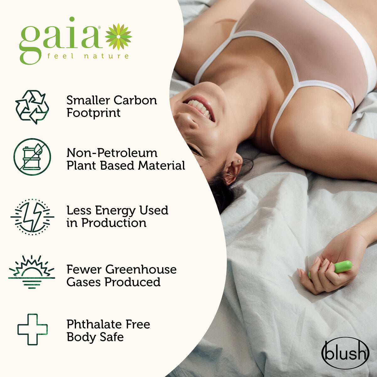 Bullet Vibrator Blush Gaia Green-3