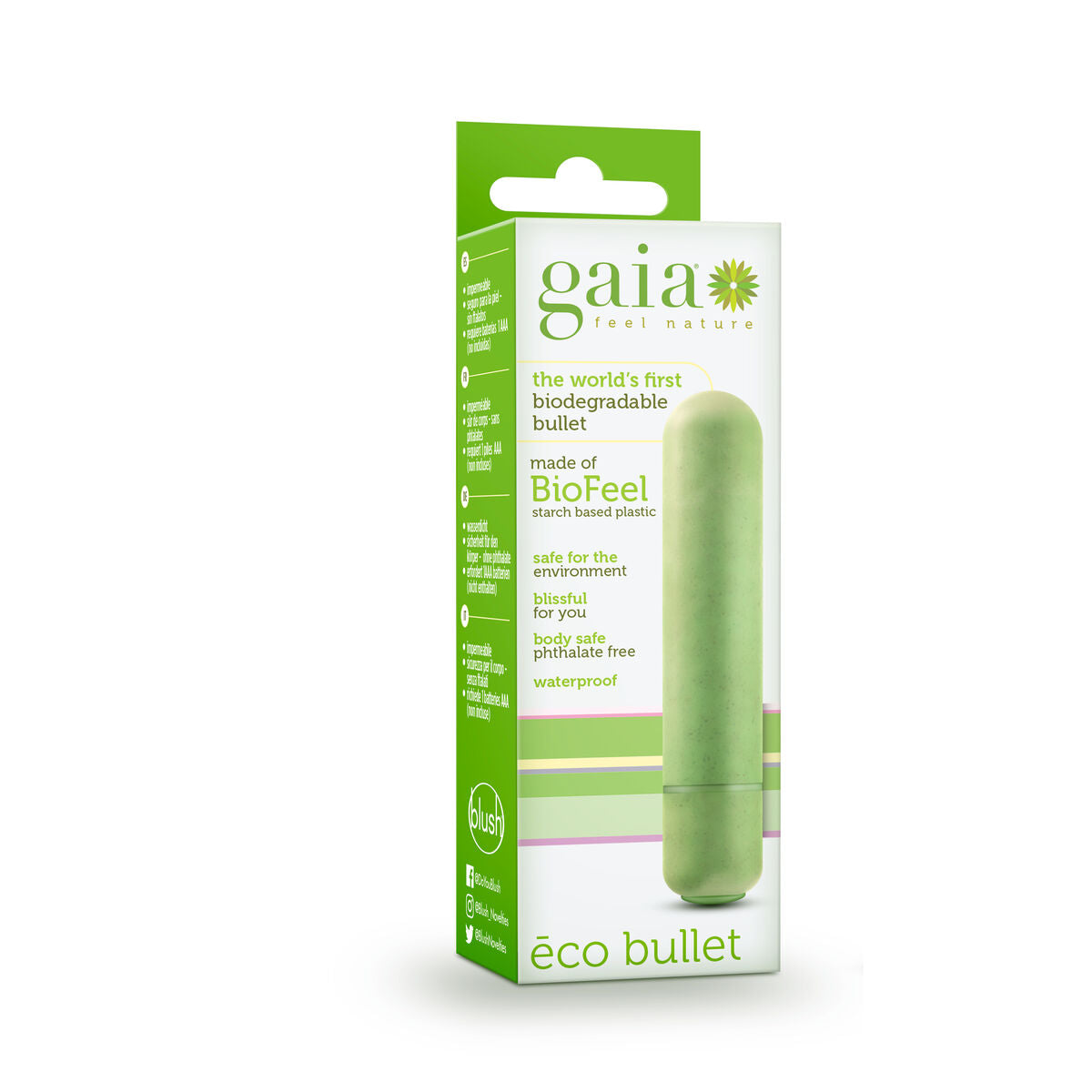 Bullet Vibrator Blush Gaia Green-1