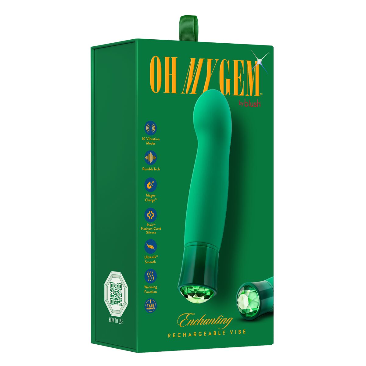 Mini-Vibrator Blush Oh My Gem Green-1