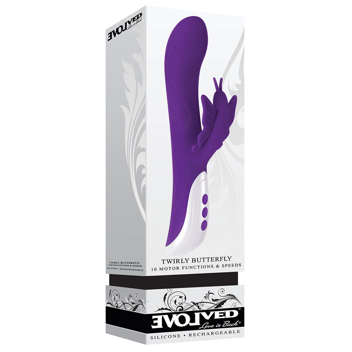 G-Spot Vibrator Evolved Purple Butterfly-1