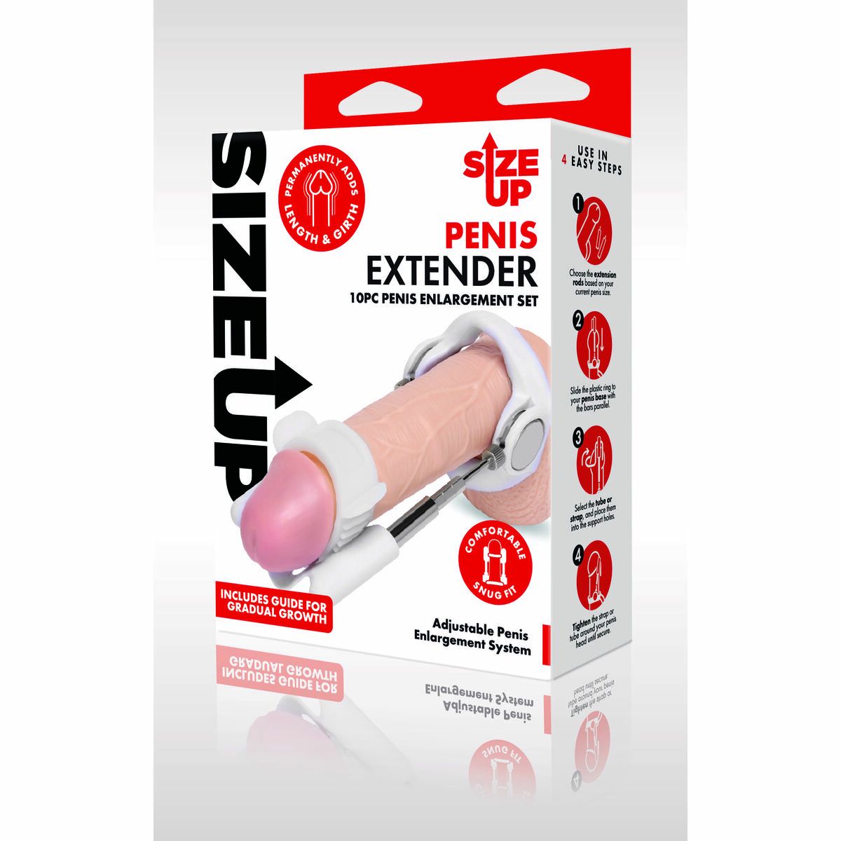 Penis cover Size Up White Ø 3,5 cm 16 cm-2