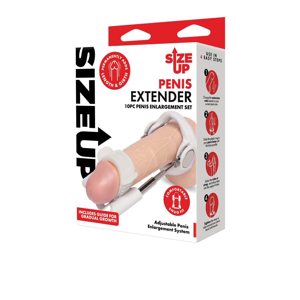 Penis cover Size Up White Ø 3,5 cm 16 cm-1