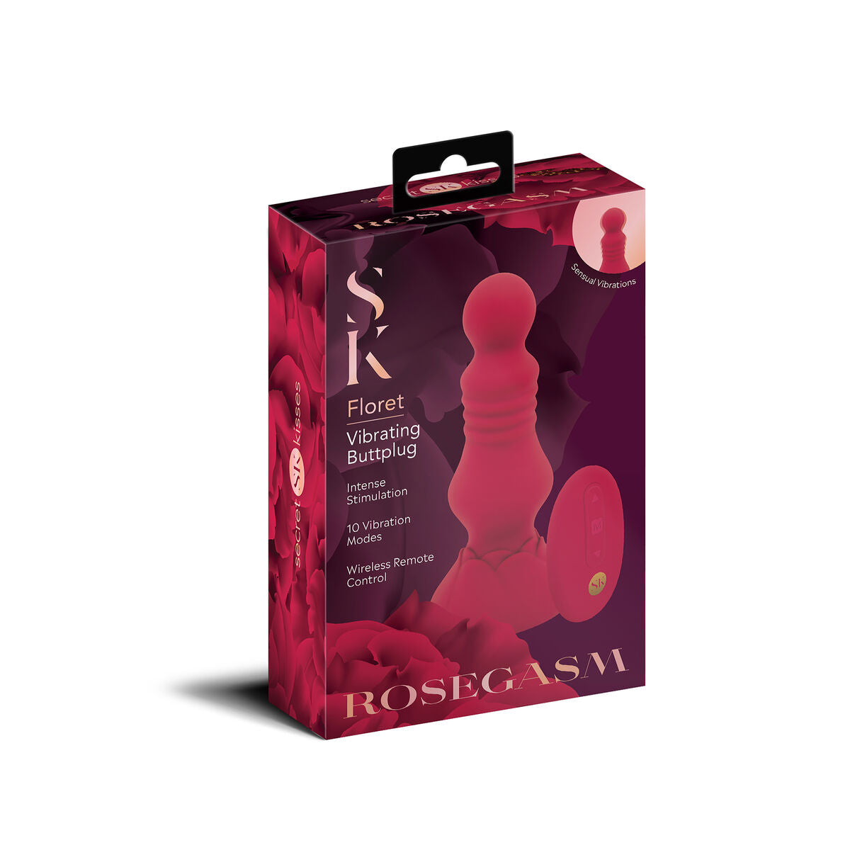 Anal Vibrator Secret Kisses Red-1