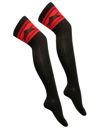 3 Stripe Referee OTK Black With Red with Star-0
