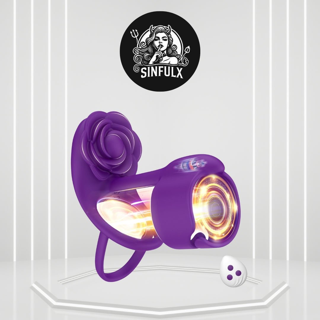 Pulse Rose Vibrating Intimacy Couples' Penis Ring-0