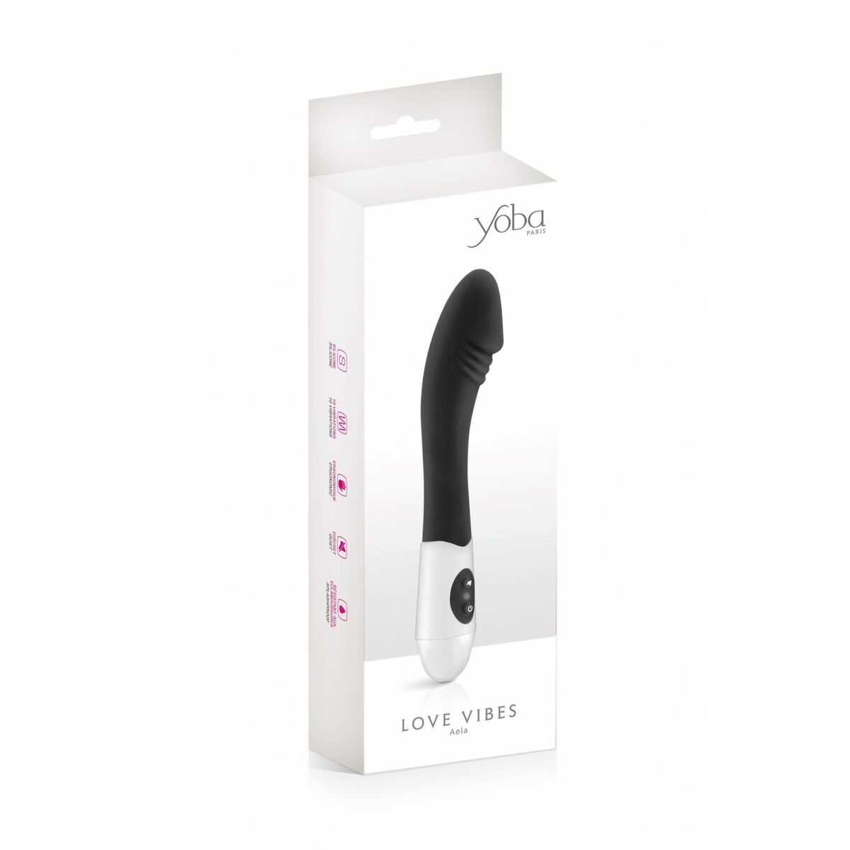 Spot Vibrator Yoba Black Silicone-1
