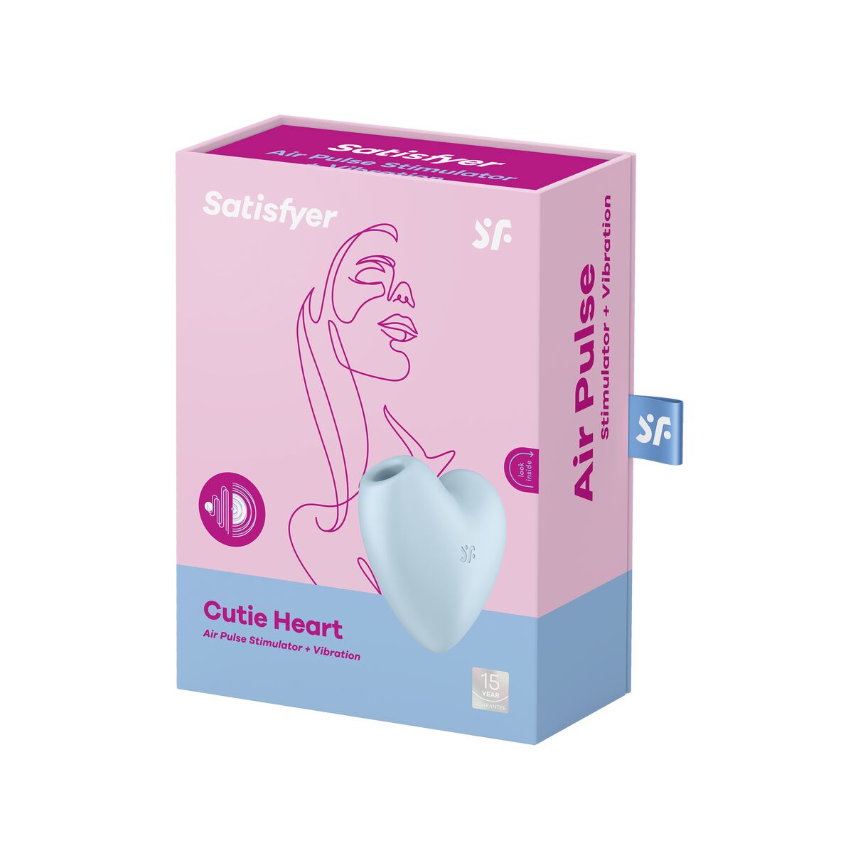 Clitoris Suction Stimulator Satisfyer Cutie Heart Blue-1