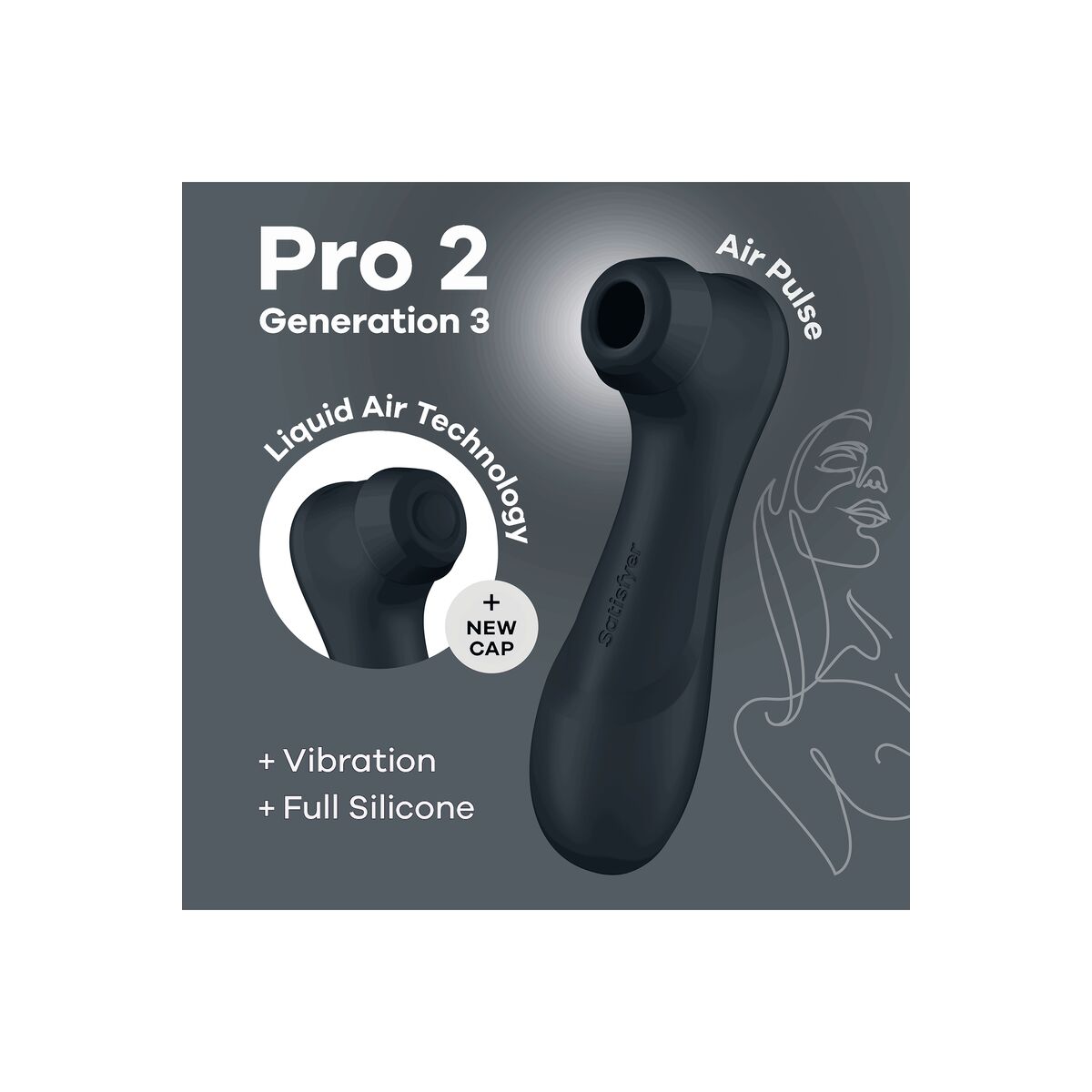 Clitoris Suction Stimulator Satisfyer Pro 2 Generation 3 Black-4