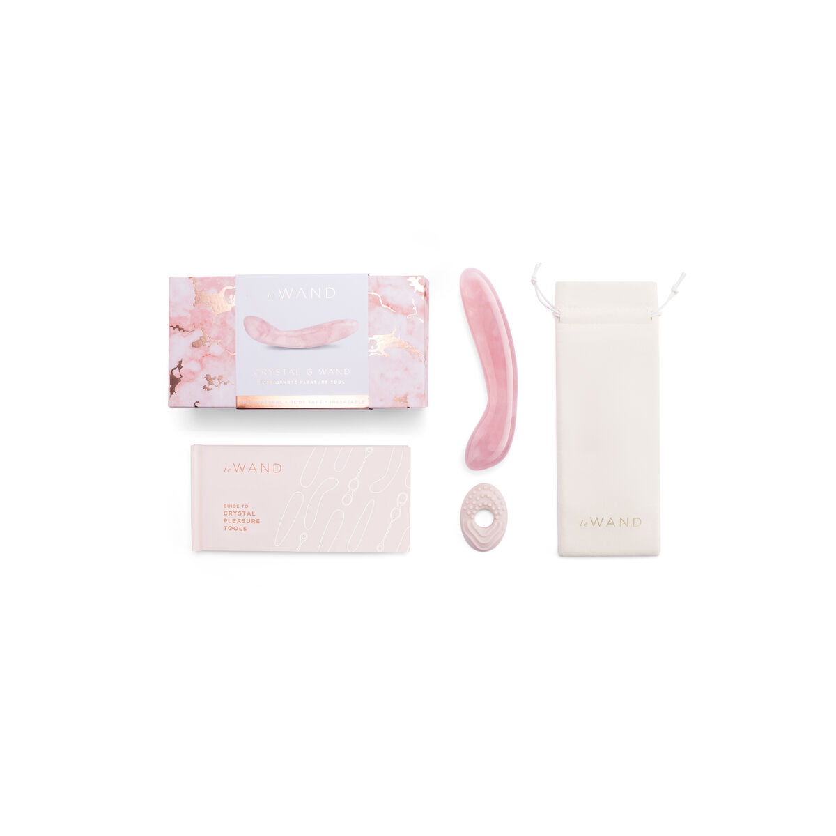 G-Spot Vibrator Le Wand Crystal Pink-4