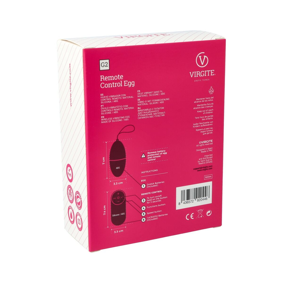 Egg Vibrator Virgite Blue-2