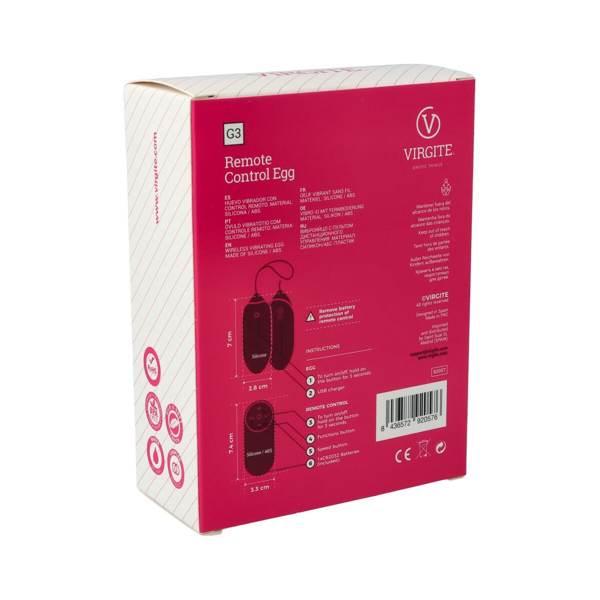 Egg Vibrator Virgite Purple-2