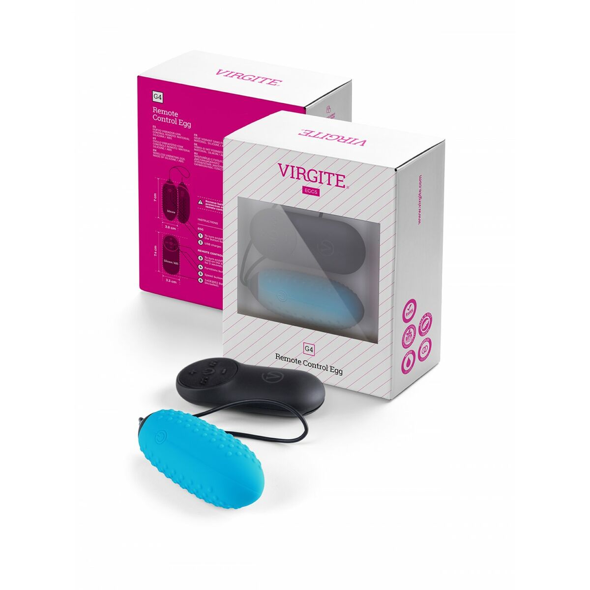 Egg Vibrator Virgite Blue-2