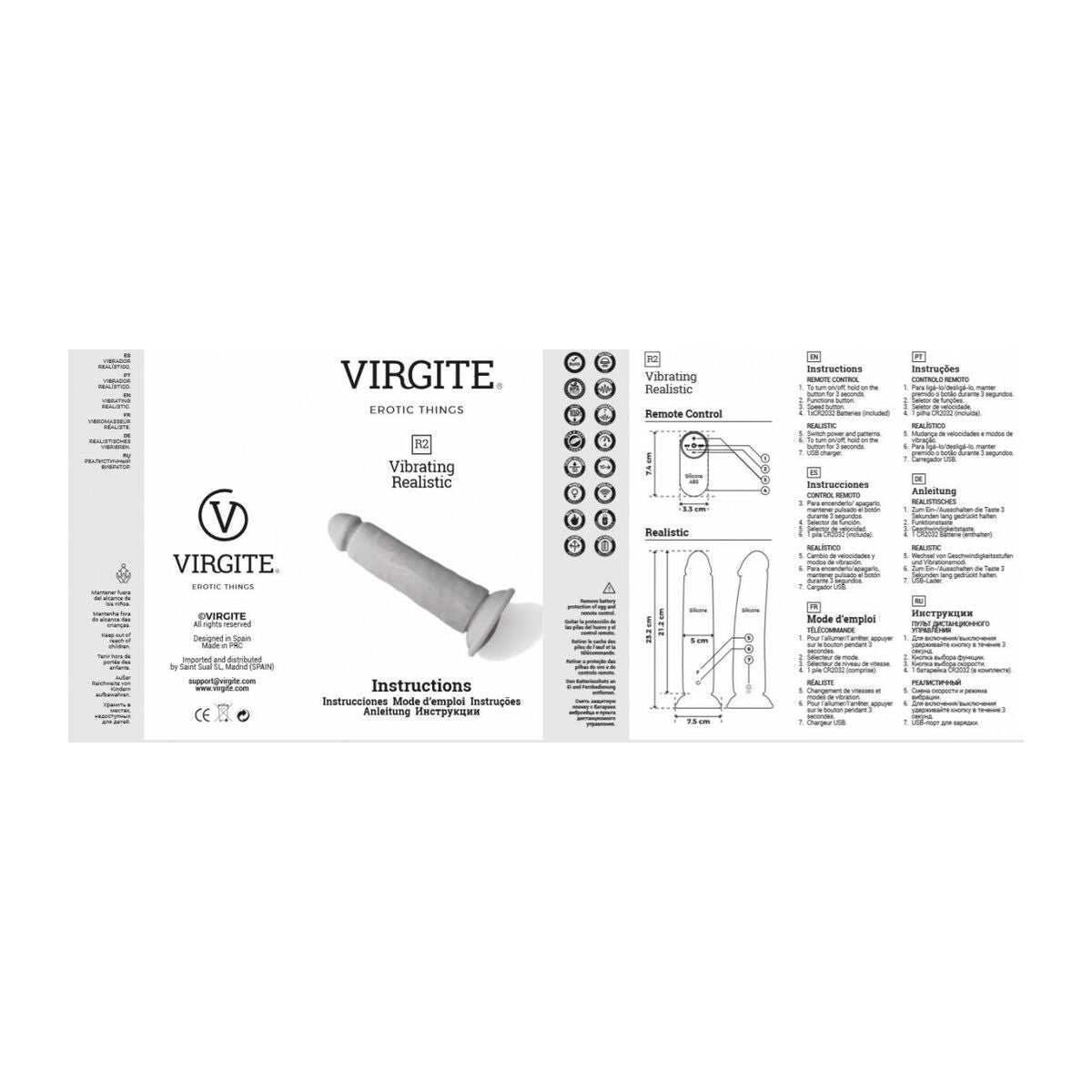 Realistic Vibrator Virgite-3