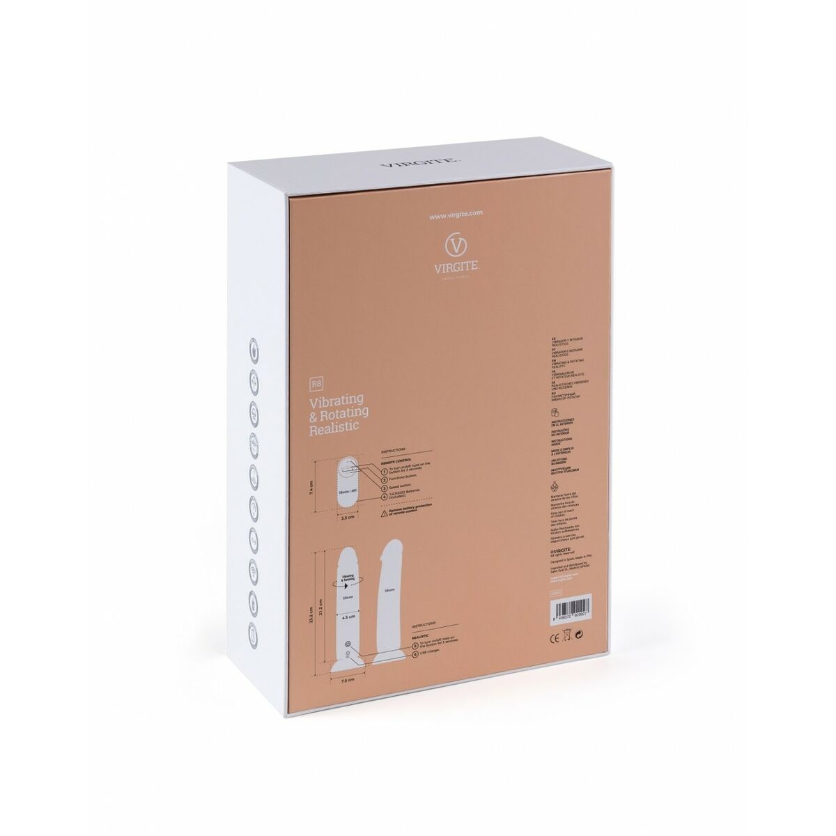 Realistic Vibrator Virgite 21 cm-3