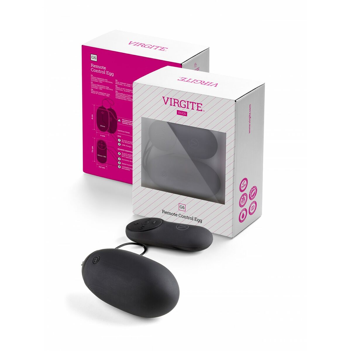Egg Vibrator Virgite Black-4