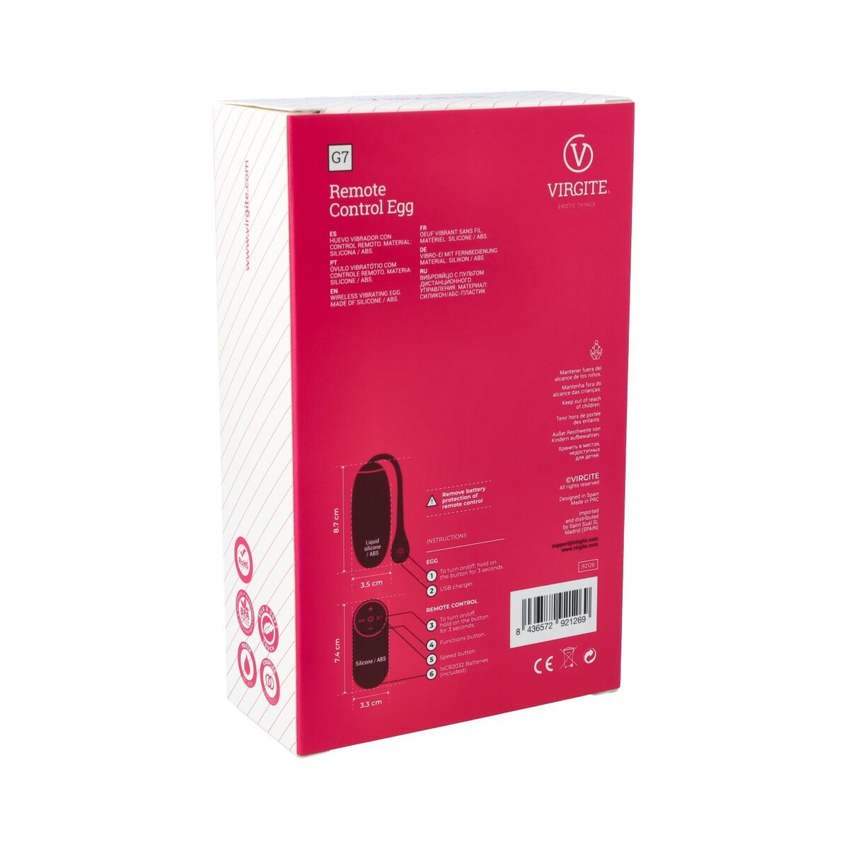 Egg Vibrator Virgite Pink-3
