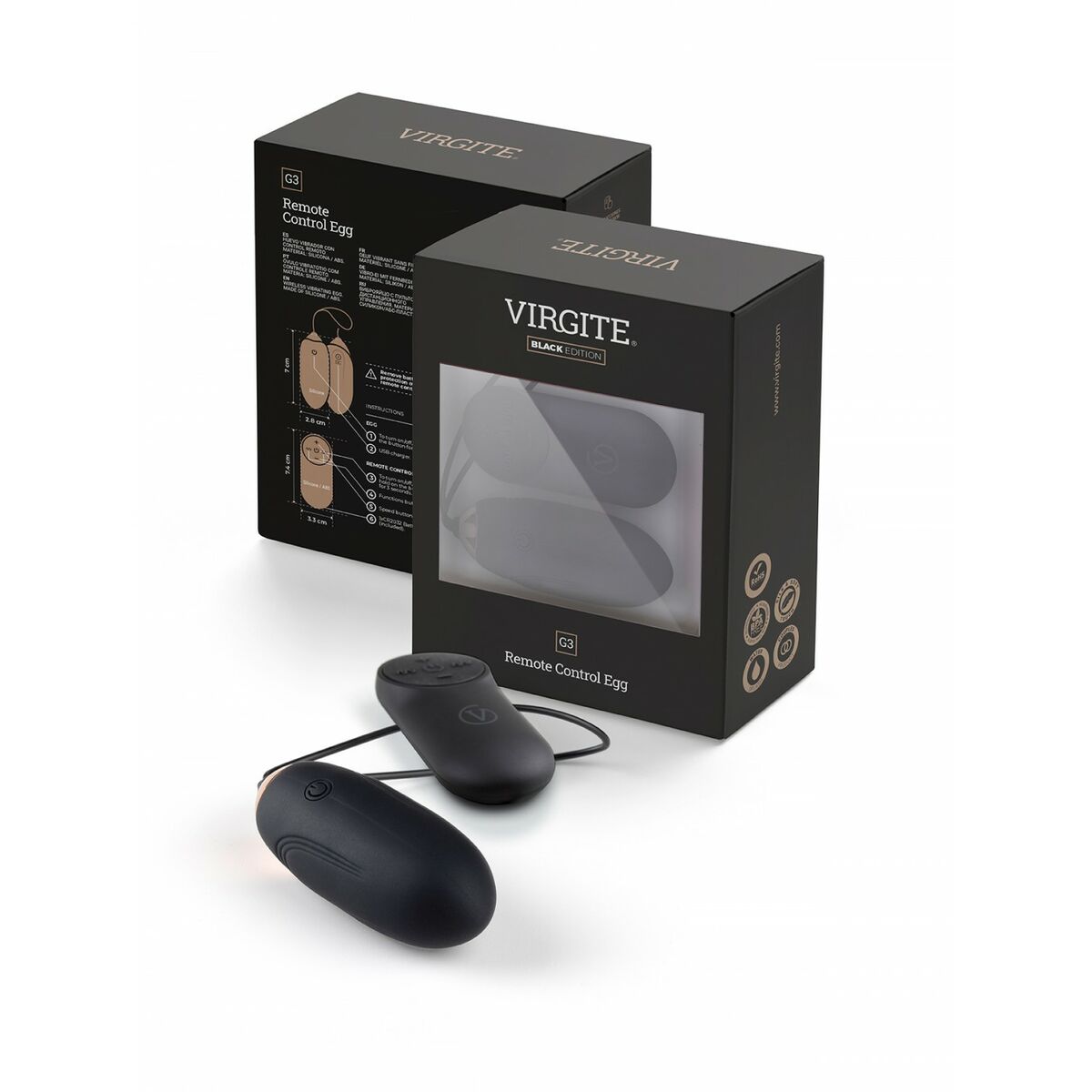 Egg Vibrator Virgite Black-5
