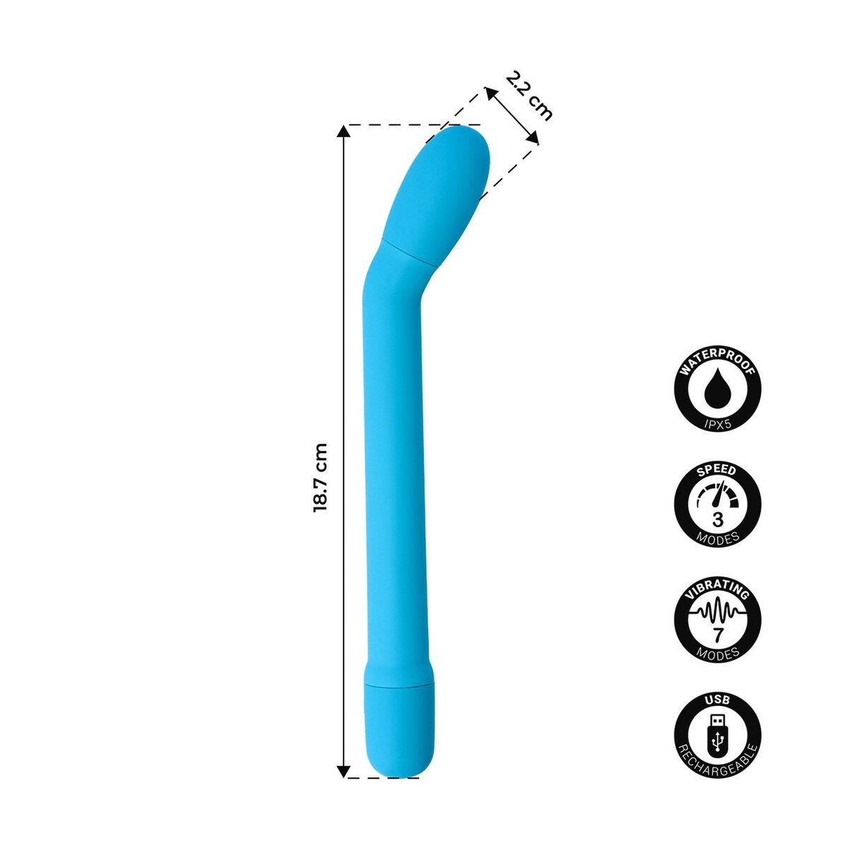 G-Spot Vibrator Virgite Blue-10