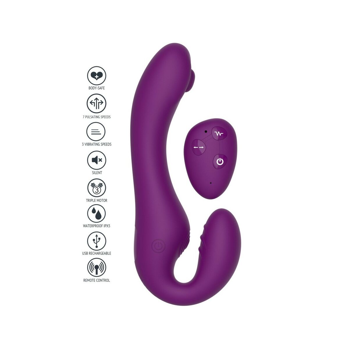 G-Spot Vibrator Toy Joy Purple-11