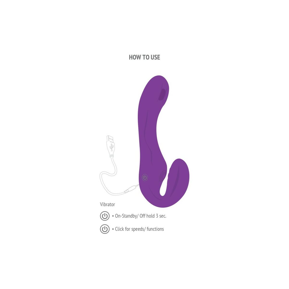 G-Spot Vibrator Toy Joy Purple-5