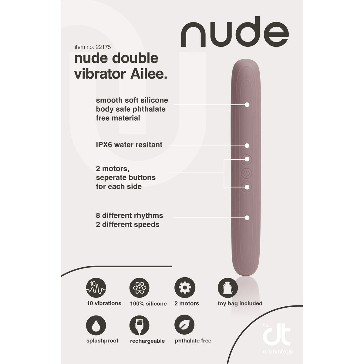 Vibrator Dream Toys Nude Purple-3