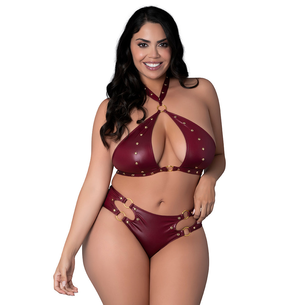Lust Fetish Juno Burgundy Queen Size-0